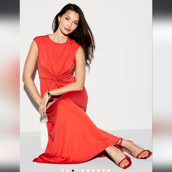 OLD NAVY The Occasion Maxi Dress, Size L, NWT, Coral - Picture 3 of 7